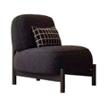 Modern Purple Lounge Chair with Cushioned Backrest