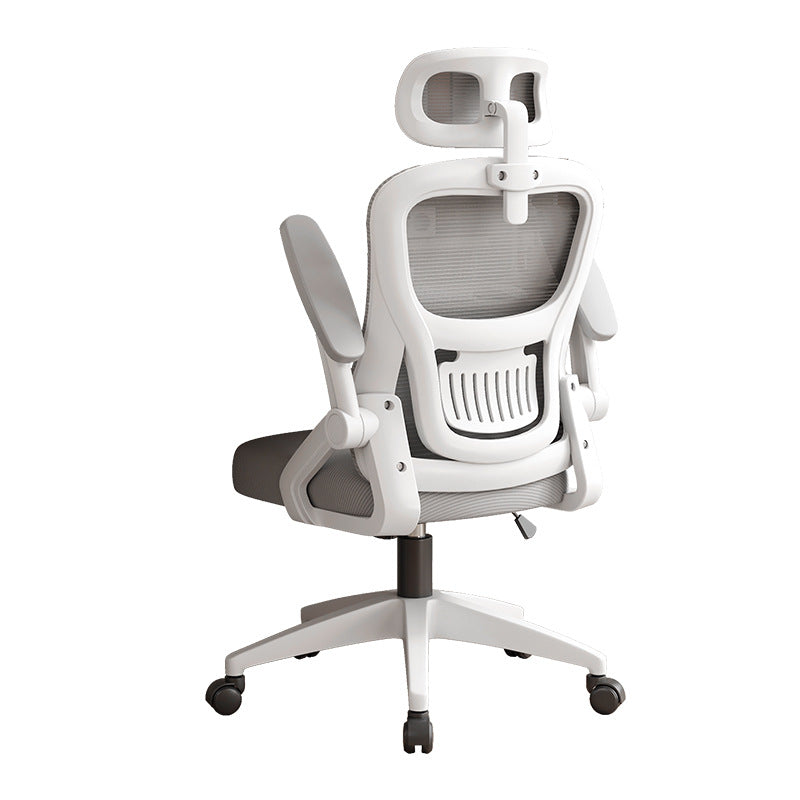 Gray Mesh Computer Chair with Adjustable Seat Height